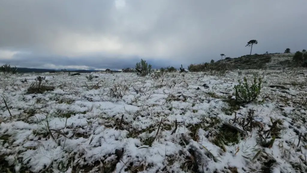 SC tem previsão inédita de neve no mês de novembro