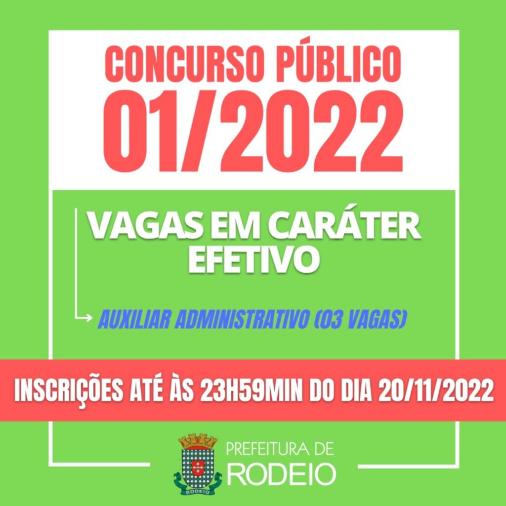 CONCURSO PÚBLICO 01/2022