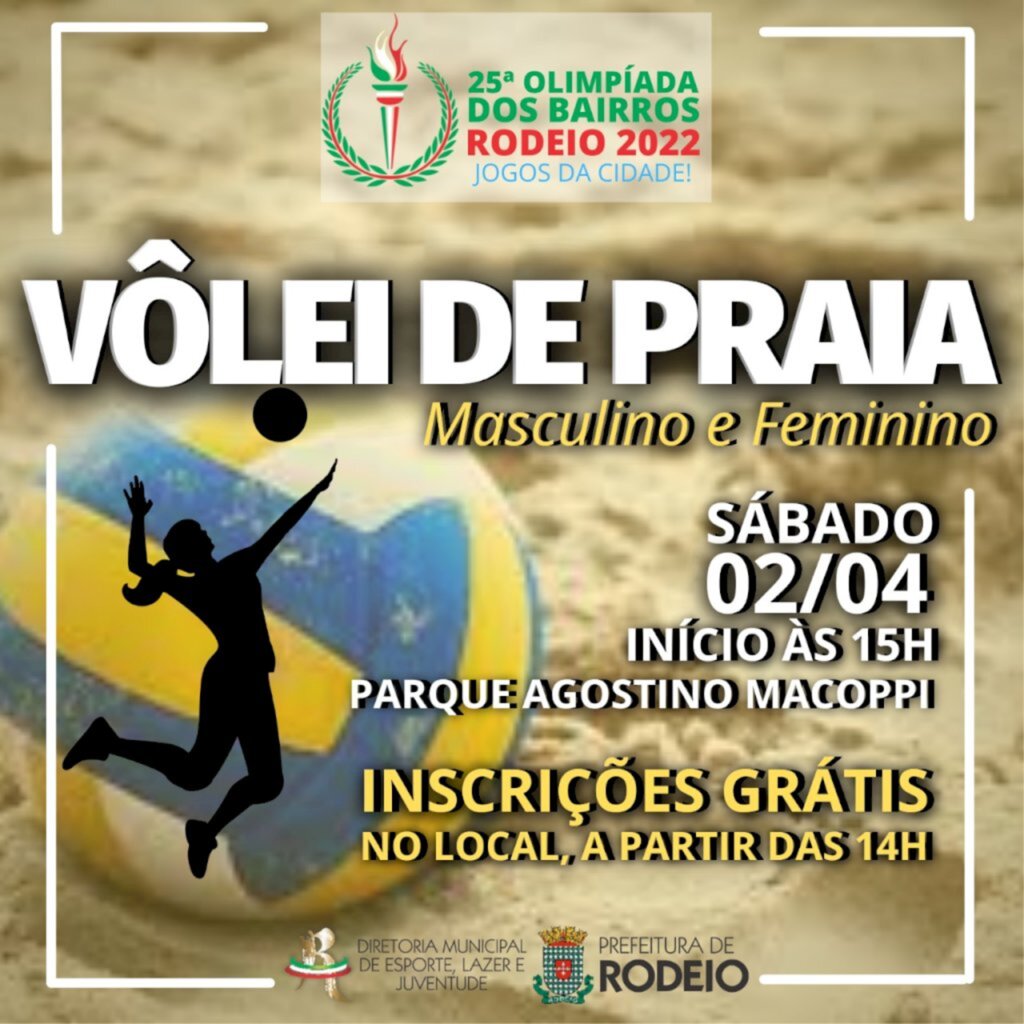 25ª OLIMPÍADA DOS BAIRROS DE RODEIO
