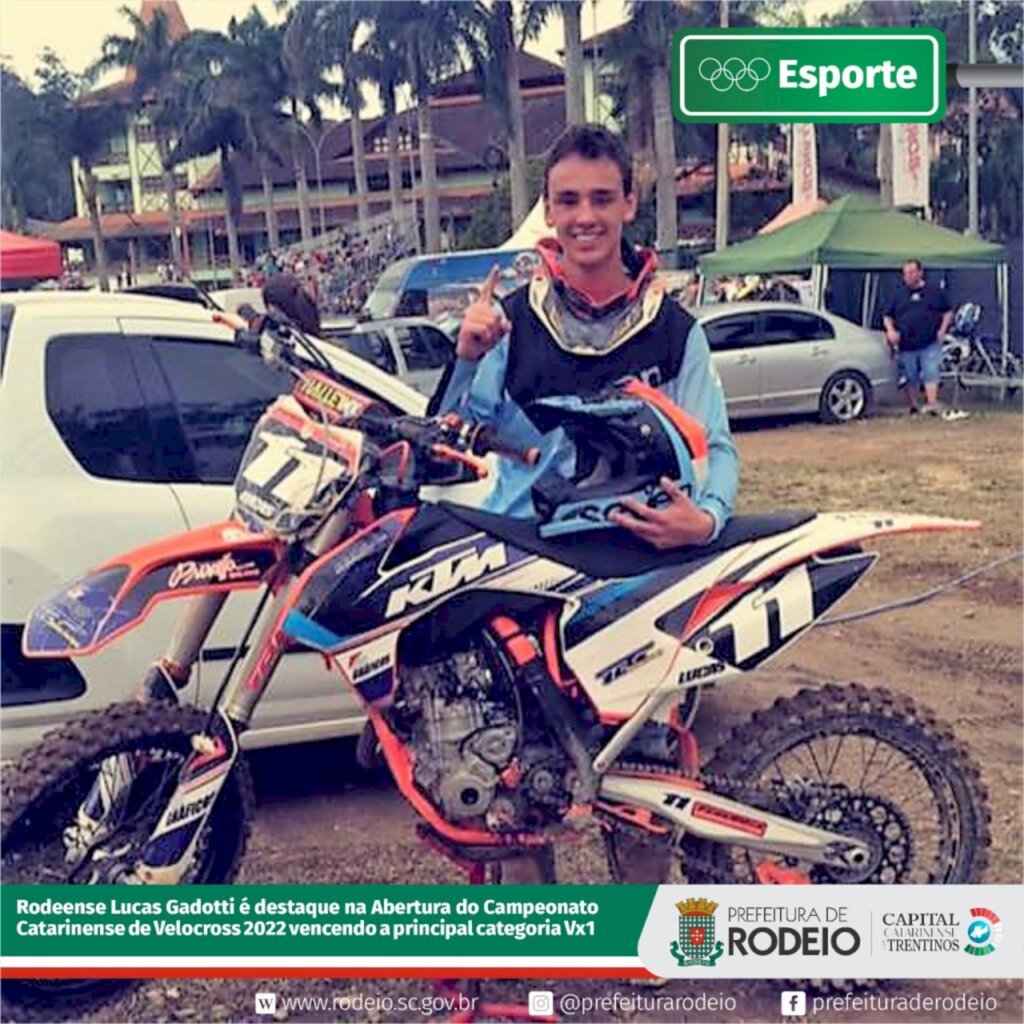 PILOTO RODEENSE VENCE A ETAPA PRINCIPAL DO CAMPEONATO CATARINENSE DE VELOCROSS 2022