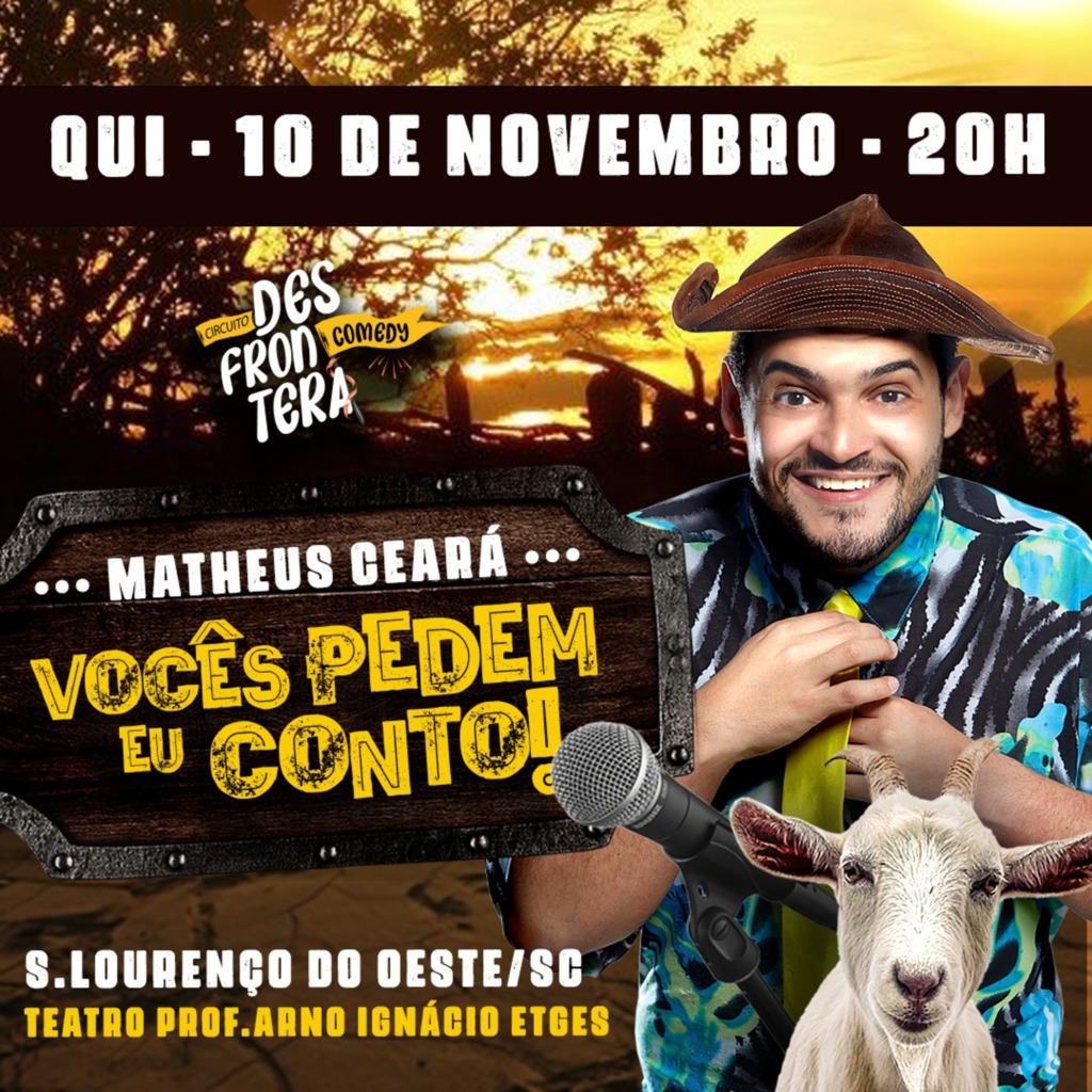 Matheus Ceará conduzirá espetáculo