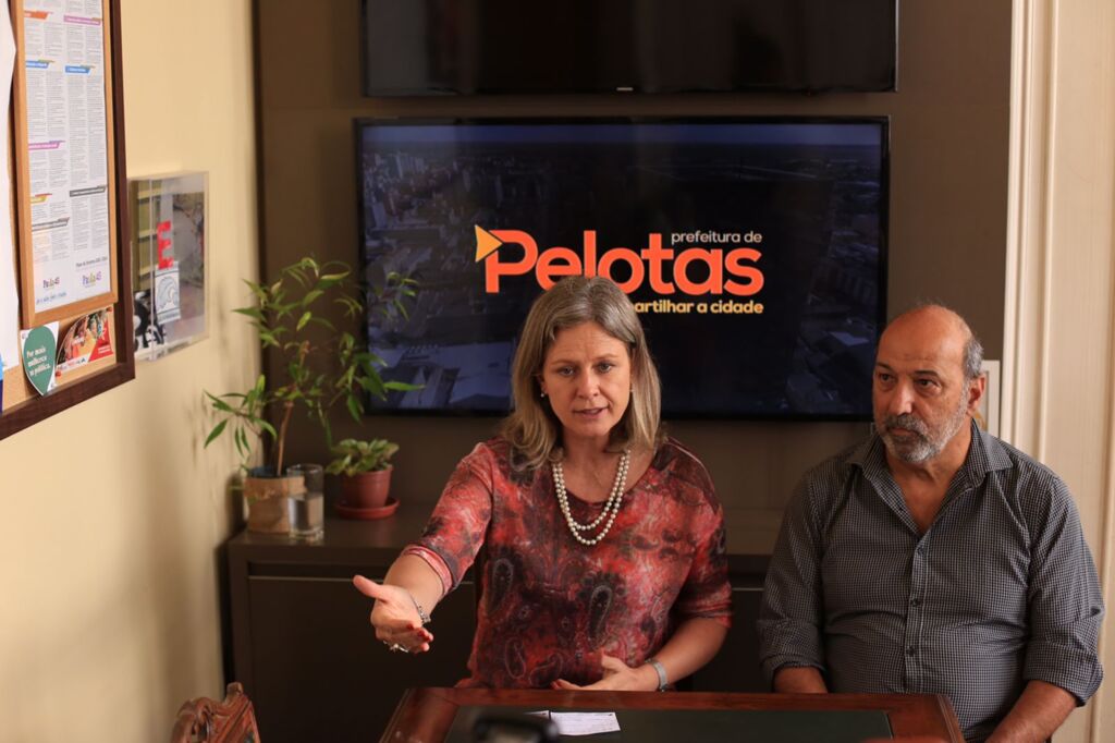 Foto: Gustavo Vara/Prefeitura de Pelotas - Anúncio foi feito pela prefeita Paula