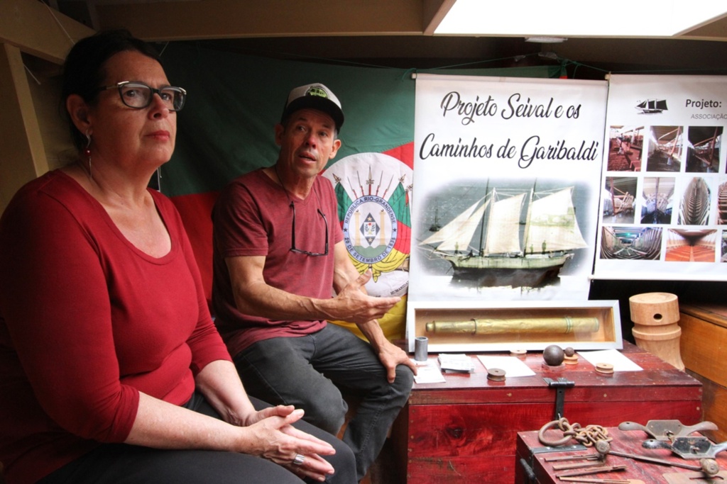 Barco Seival de Giuseppe Garibaldi chega a Pelotas para visitações