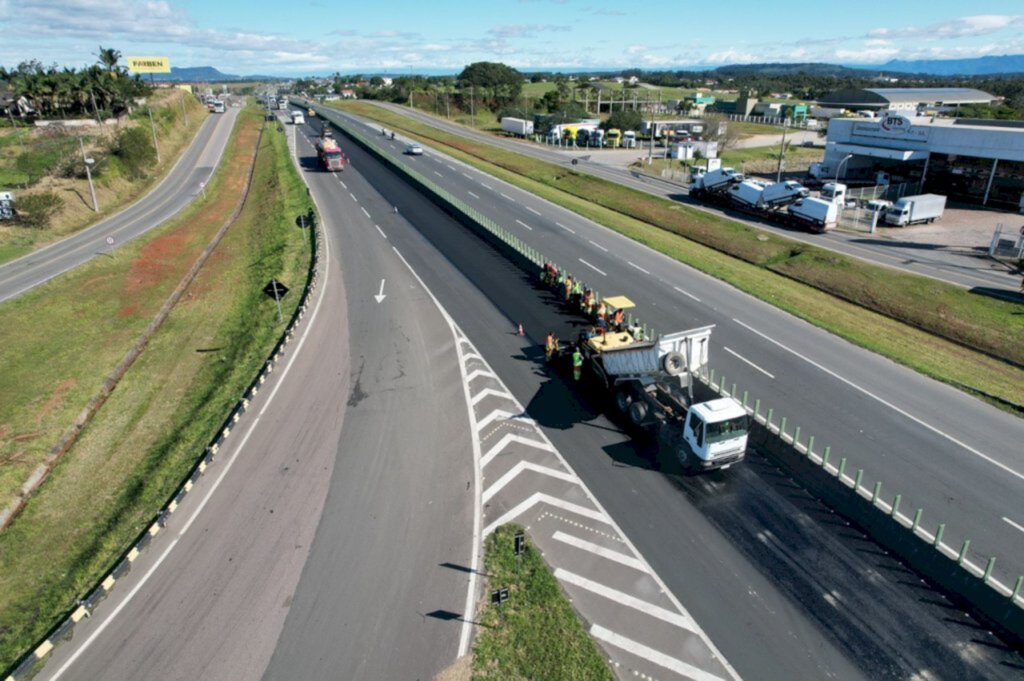 CCR ViaCosteira informa cronograma semanal de obras na BR-101 Sul