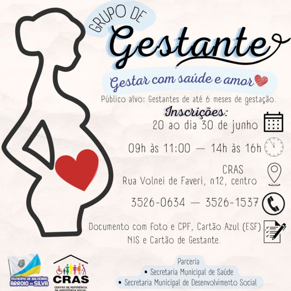 Grupo de gestantes está com inscrições abertas