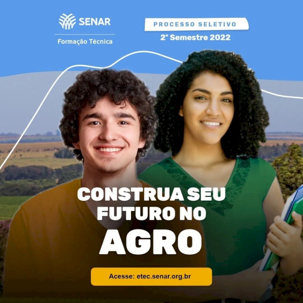 Inscrições abertas para os cursos técnicos do Senar Santa Catarina