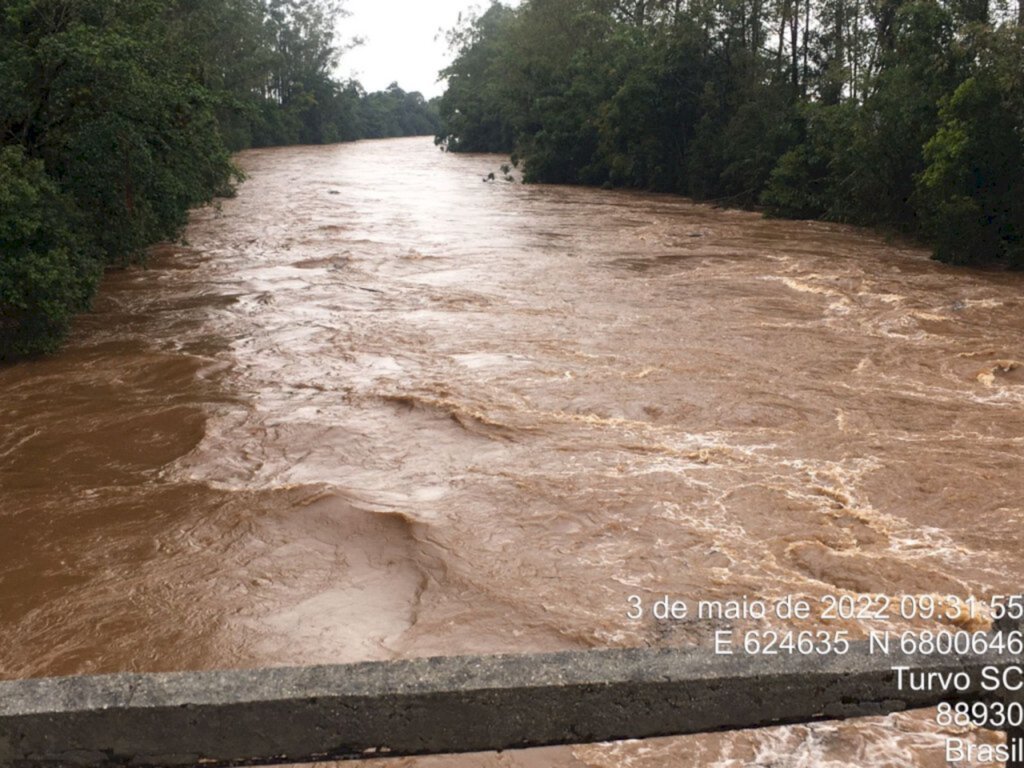 Turvo monitora situação diante da chuva intensa