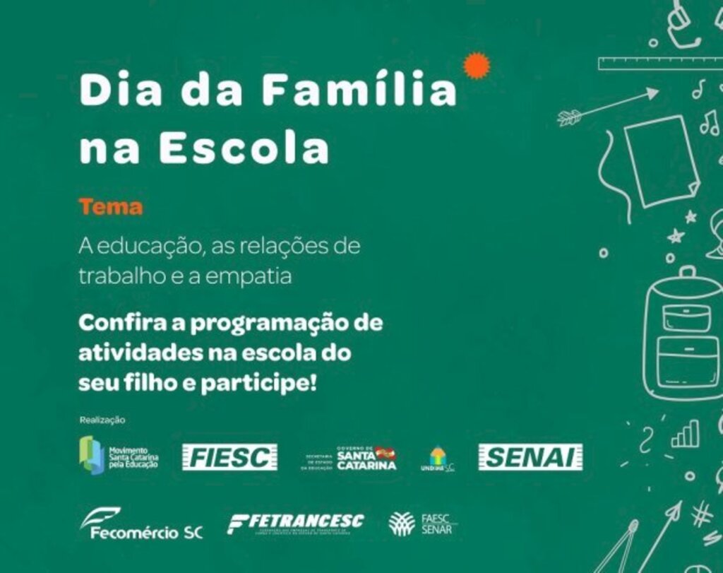 Dia da Família na Escola é no próximo sábado com atividades na rede estadual