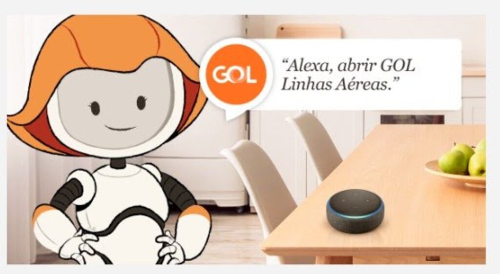 GOL anuncia integração com Alexa, inteligência artificial da Amazon