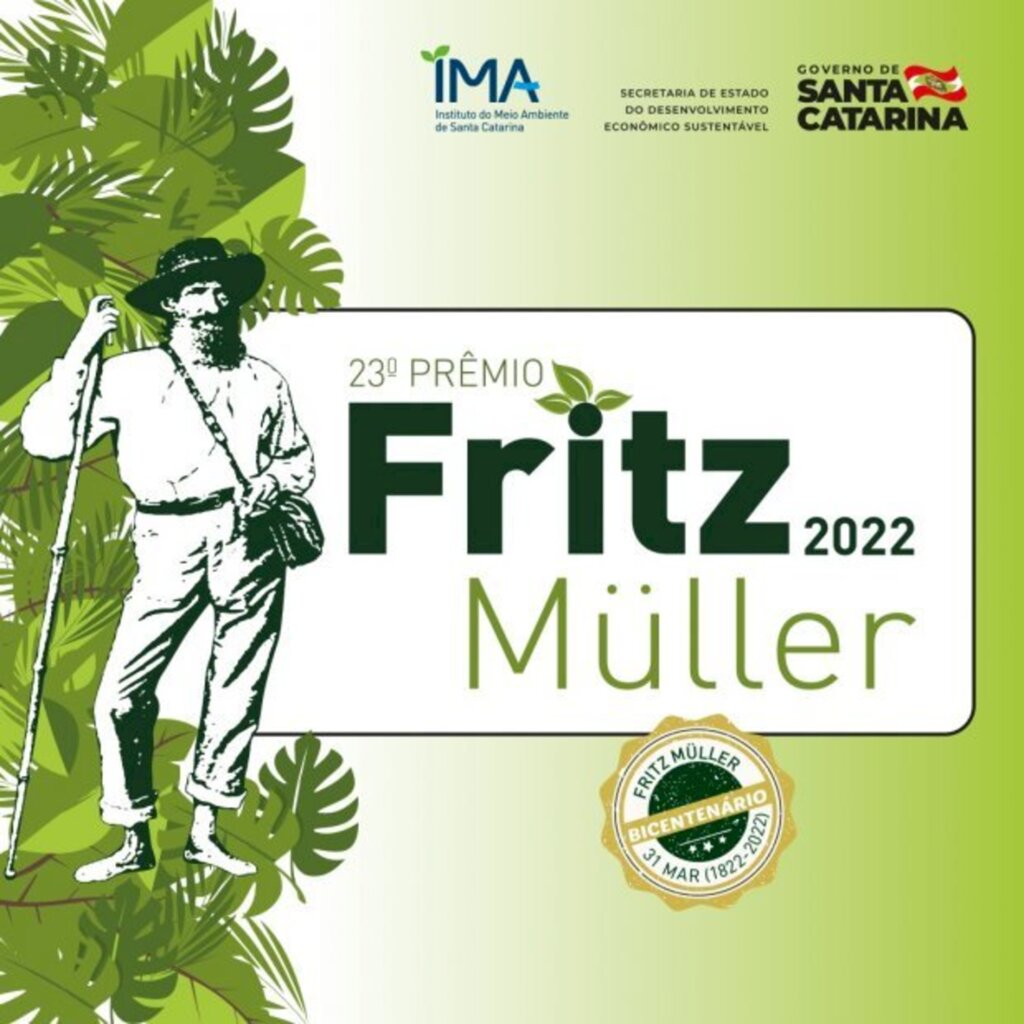 Instituto do Meio Ambiente do Estado de Santa Catarina (IMA) lança o 23º Prêmio Fritz Müller