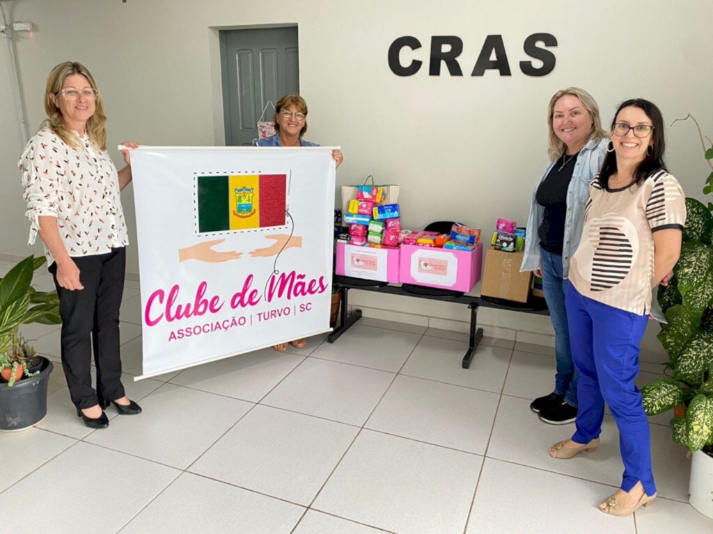 Comarca de Turvo destina entrega da campanha Dignidade Menstrual para Clube de Mães