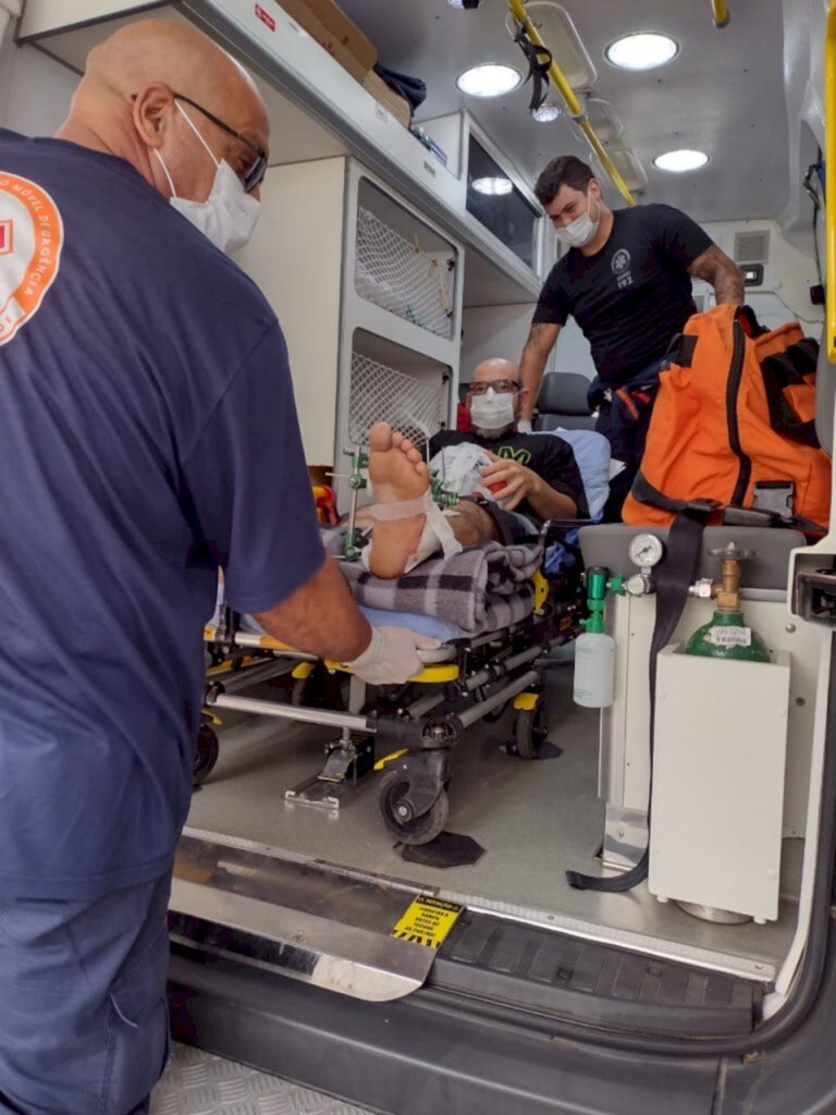 Transporte aéreo garante transferência segura de morador de Balneário Gaivota