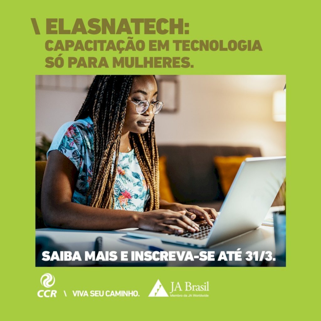 CCR ViaCosteira abre vagas exclusivas para mulheres em curso de formação na área de tecnologia