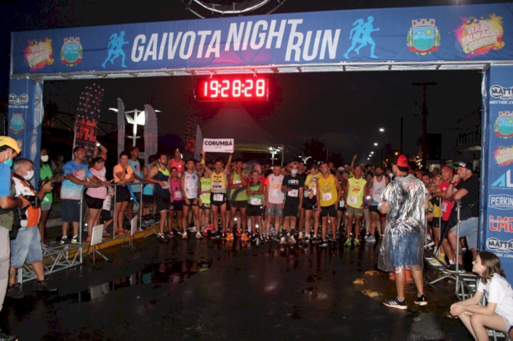 Quase 300 atletas participam do 4º Gaivota Night Run