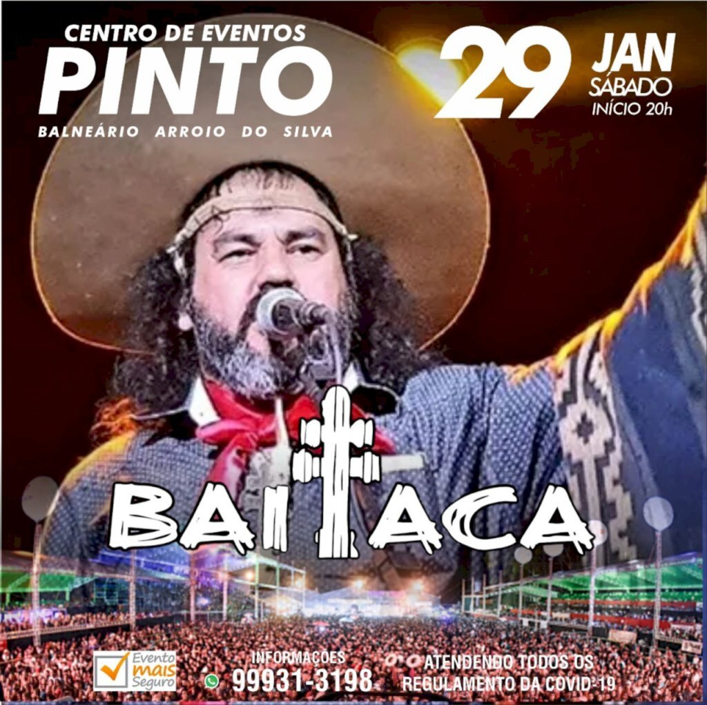 Cantor do hit 'Do Fundo da Grota', BAITACA faz show baile sábado no Centro de Eventos Pinto