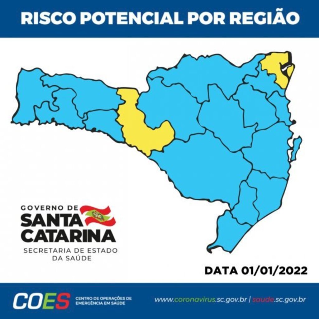 Matriz de Risco Potencial aponta 15 regiões no nível moderado e duas no alto