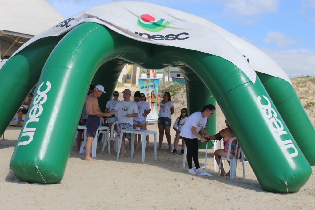 Verão Mais Unesc: saúde e movimento a saúde à beira mar