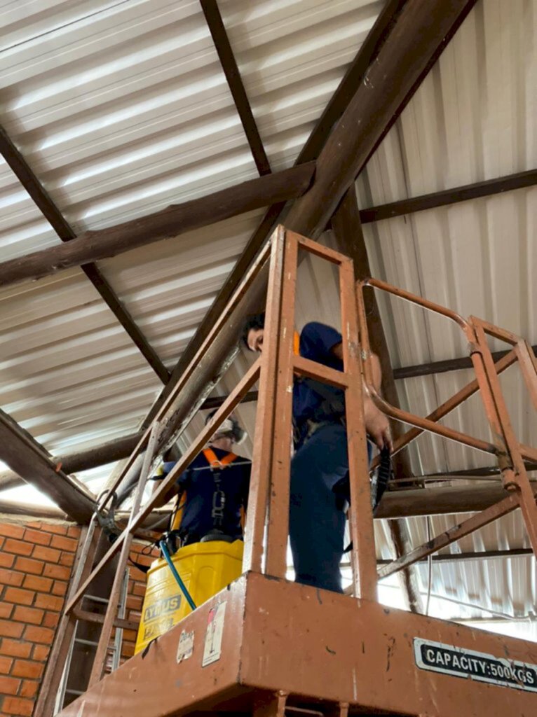 Pavilhão do Arroz, escolas e creches recebem sanitização