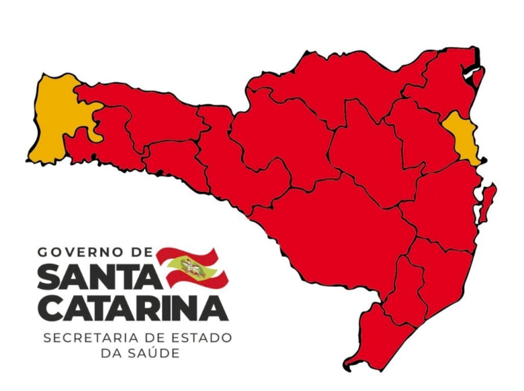 Coronavírus em SC: Matriz de risco aponta 14 regiões em nível gravíssimo para Covid-19