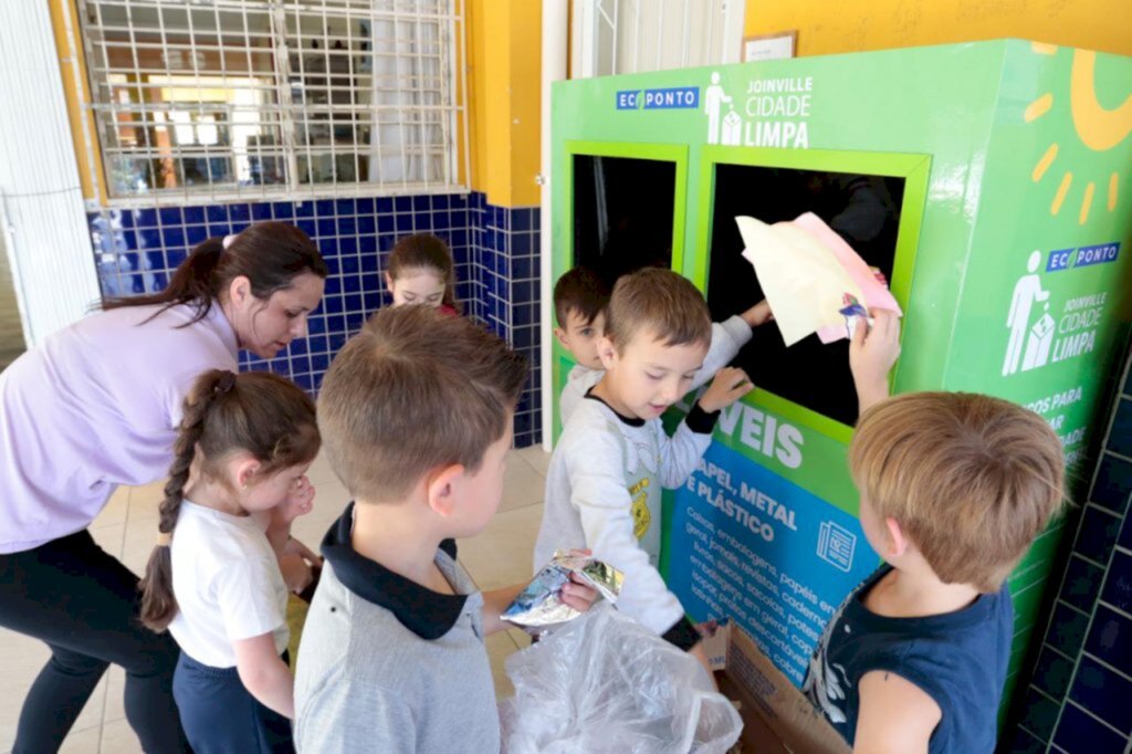 Prefeitura de Joinville instala ecopontos em Escolas Municipais e CEIs para fomentar a educação ambiental