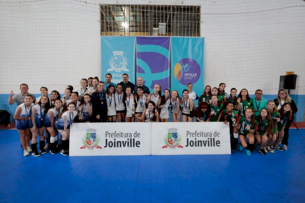 Conhecidas as equipes campeãs das modalidades coletivas do Jeville sub-13