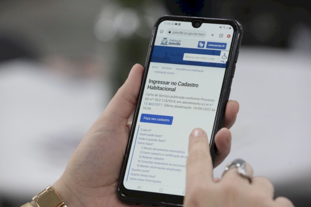 Cadastro Habitacional da Prefeitura de Joinville pode ser feito de forma on-line