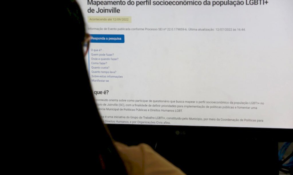 Pesquisa vai mapear perfil da população LGBTI+ em Joinville