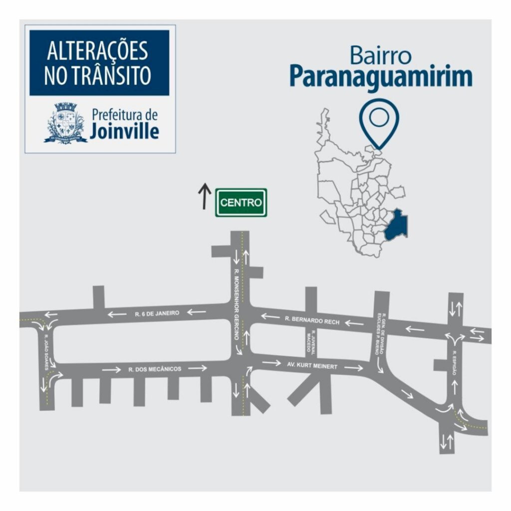 Binário no bairro Paranaguamirim entra em operação