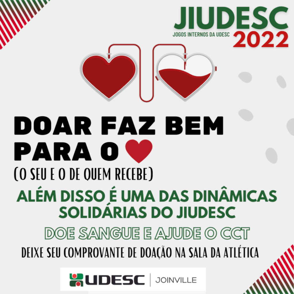 Udesc Joinville e Atlética promovem campanha de doação de sangue