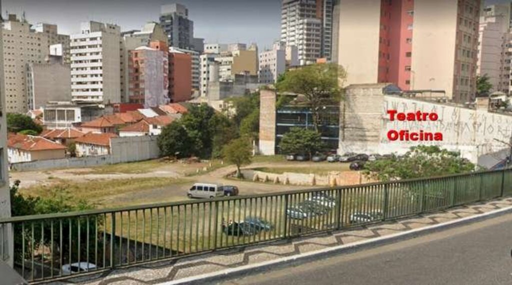 Reprodução/GoogleMaps-Terra - Terreno da discórdia fica ao lado do Teatro Oficina