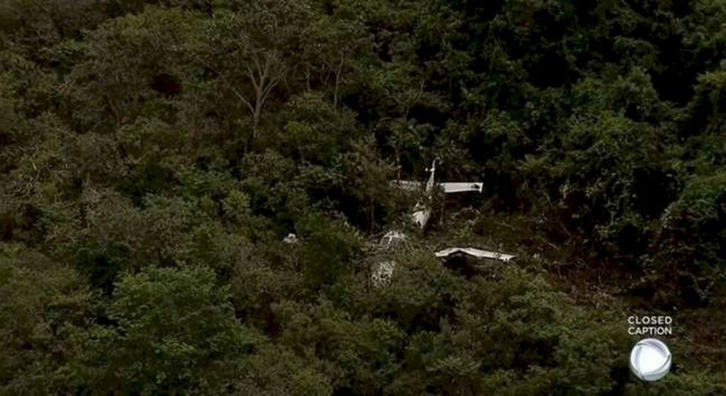 Avião com 5 pessoas cai em fazenda de Nelson Piquet