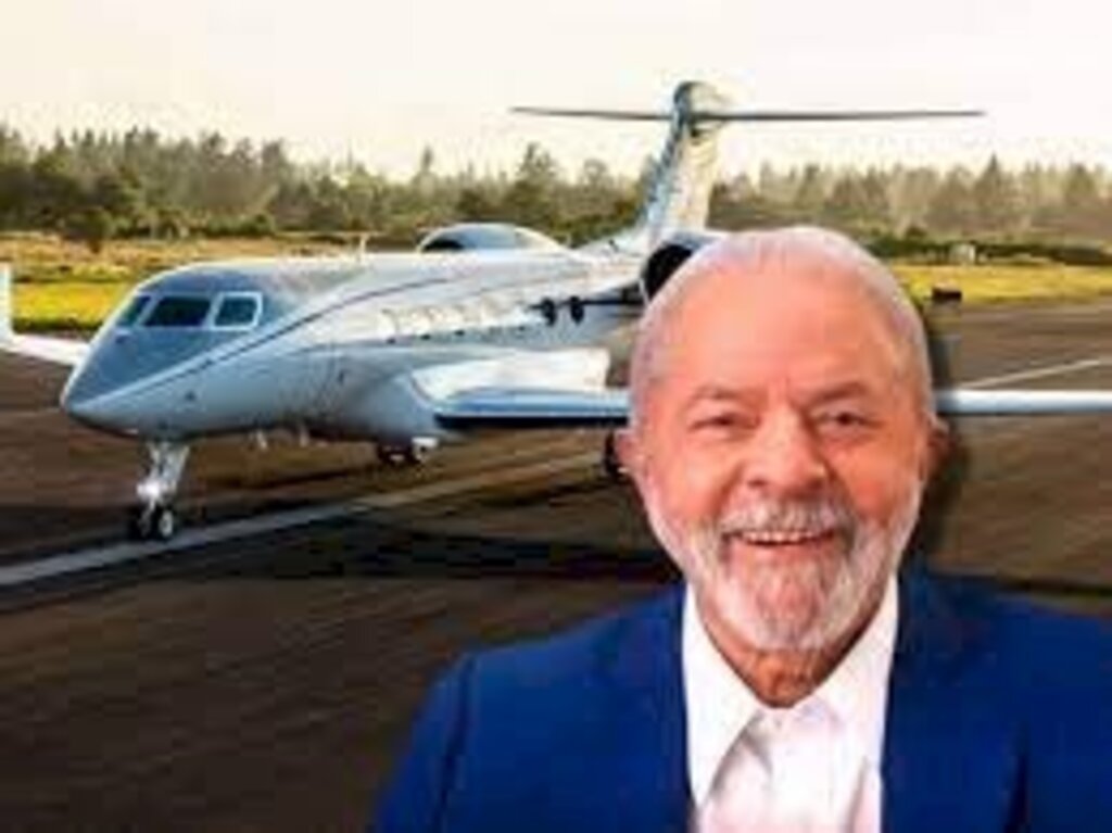 Jatinho luxuoso em que Lula viajou é o modelo preferido das celebridades ricas