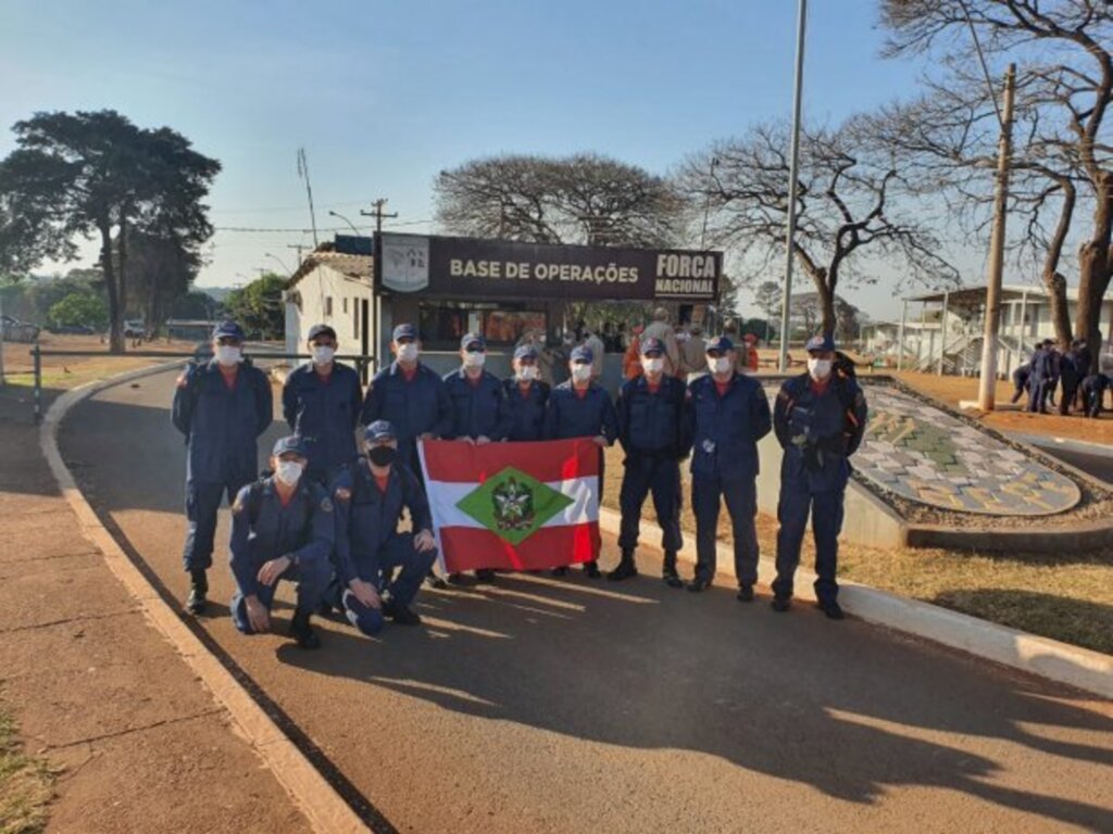 Bombeiros Militares de SC participam de primeiro ciclo de combate a incêndios florestais da Força Nacional