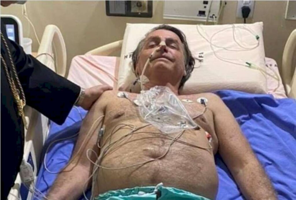 Instagram/reprodução - Bolsonaro publicou nas redes sociais uma foto de sua mais recente internação