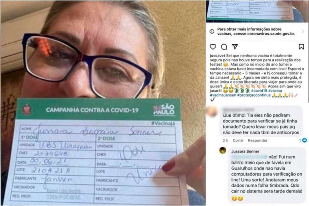 Prefeitura denuncia mulher que recebeu três doses de vacina