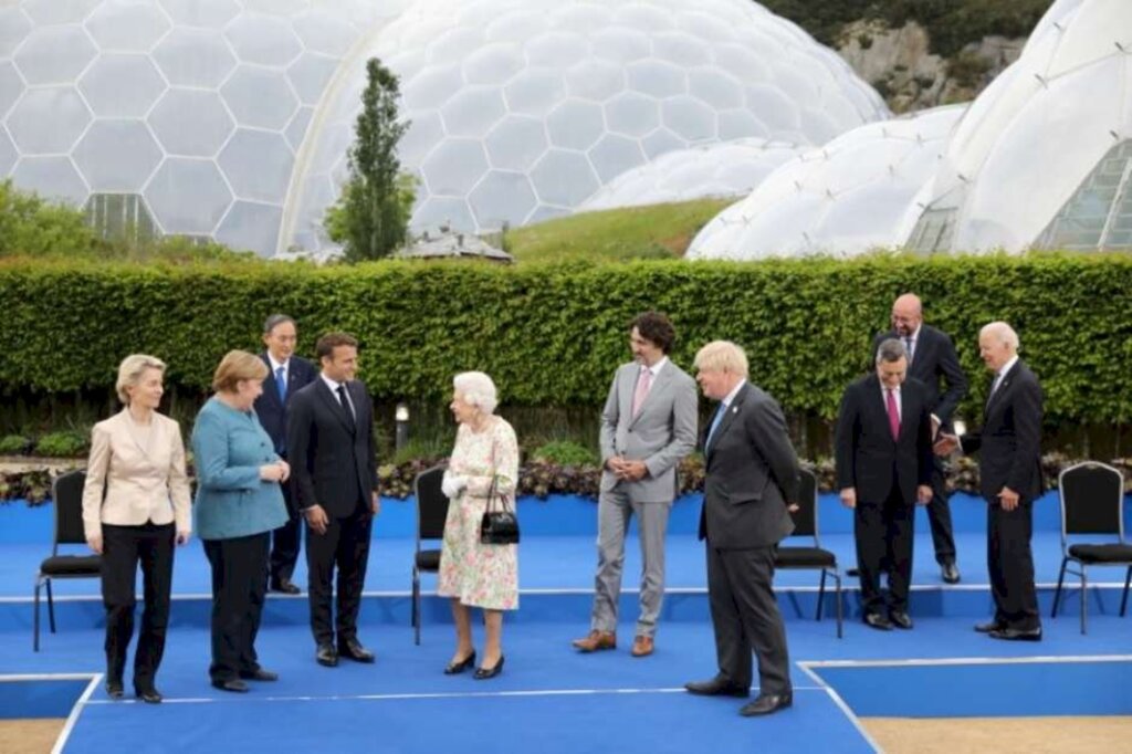 Reuters - Imagem de reunião de líderes do G7, na Grã-Bretanha. 11/6/2021.