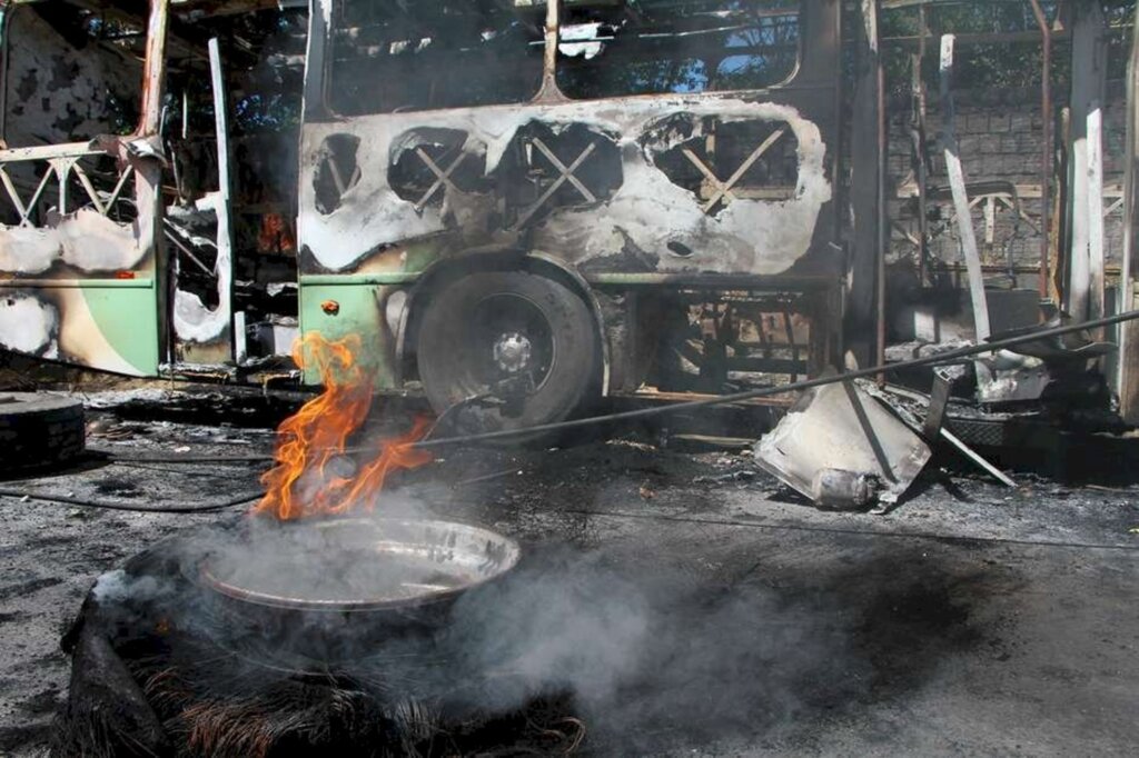 Onda de incêndios e violência  leva pânico a Manaus