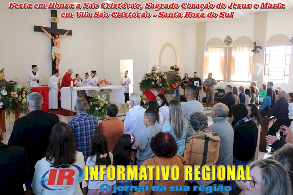 FESTA EM HONRA A SÃO CRISTÓVÃO, SAGRADO CORAÇÃO DE JESUS E MARIA EM VILA SÃO CRISTÓVÃO