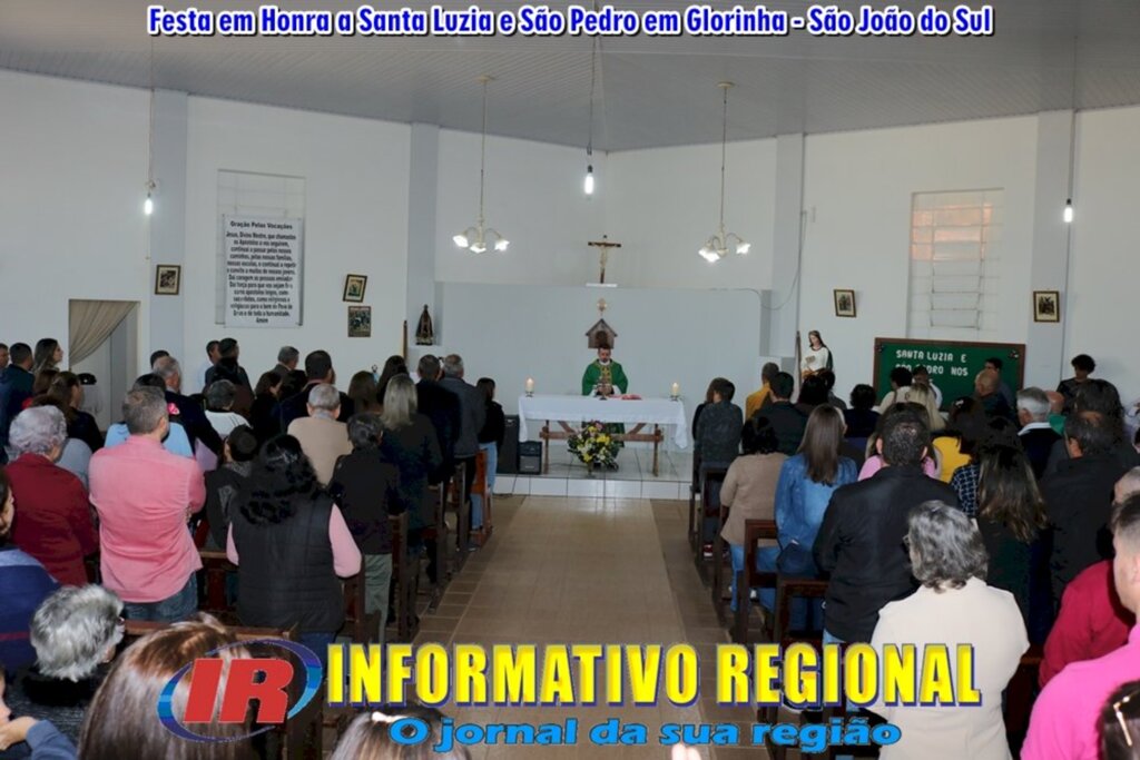 SUCESSO NA FESTA EM HONRA A SANTA LUZIA E SÃO PEDRO EM GLORINHA - SÃO JOÃO DO SUL
