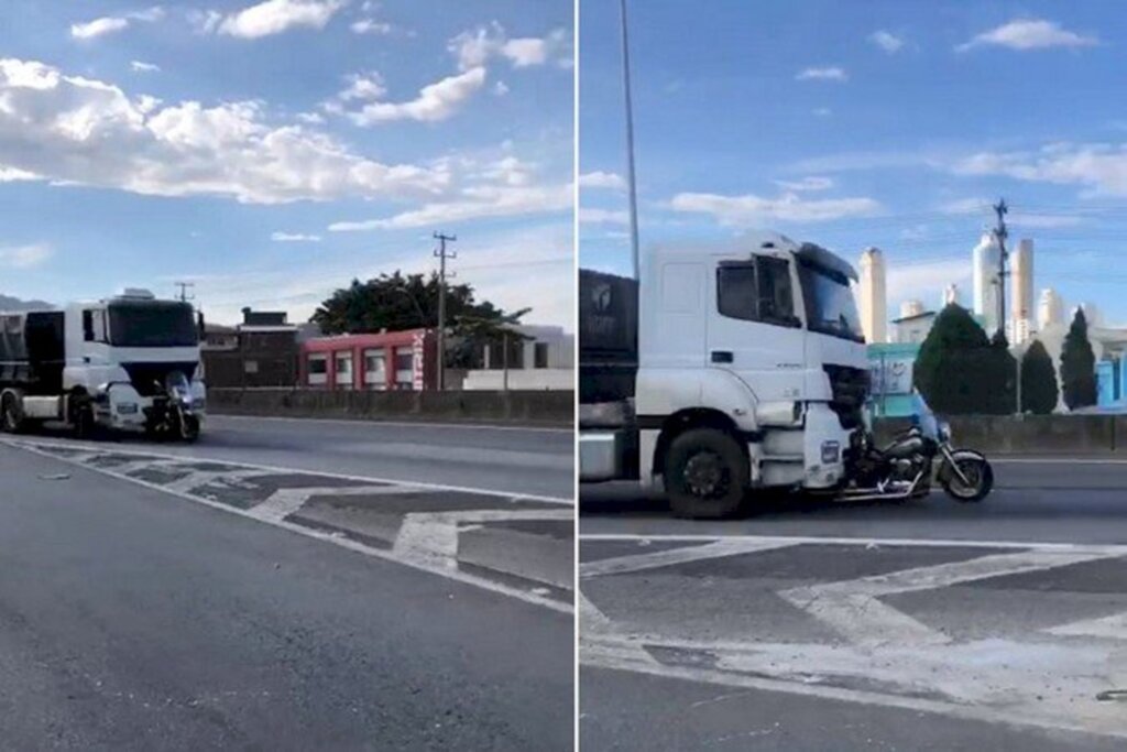 Justiça mantém prisão preventiva de caminhoneiro que arrastou moto na BR 101