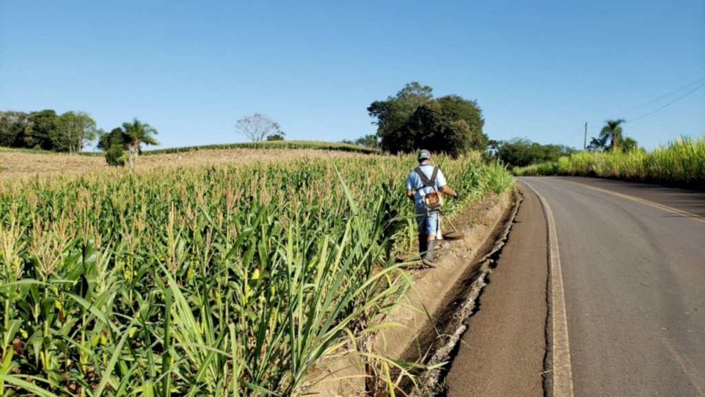 ROÇADAS EM RODOVIA DE ACESSO À PIRATUBA, TORNA VISUAL DE CHEGADA À CIDADE MAIS ATRATIVO