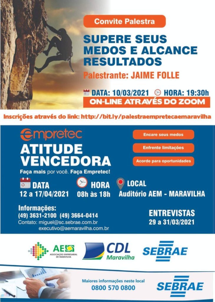 Empreendedorismo é tema nesta quarta-feira de palestra on-line e gratuita