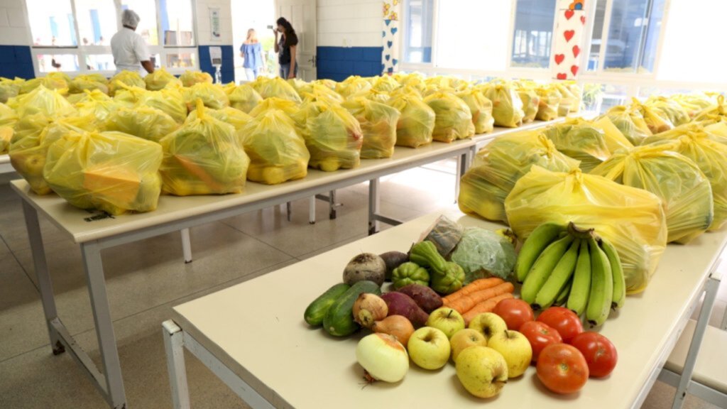 Prefeitura de Joinville distribui mais de 37 mil kits de alimentação para estudantes