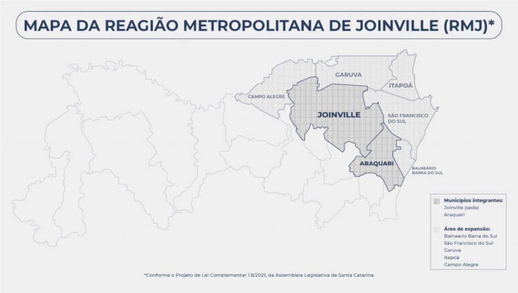 CVJ terá comissão para tirar do papel Região Metropolitana de Joinville