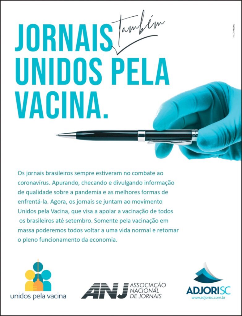 JI Online apoia campanha nacional Unidos pela Vacina.