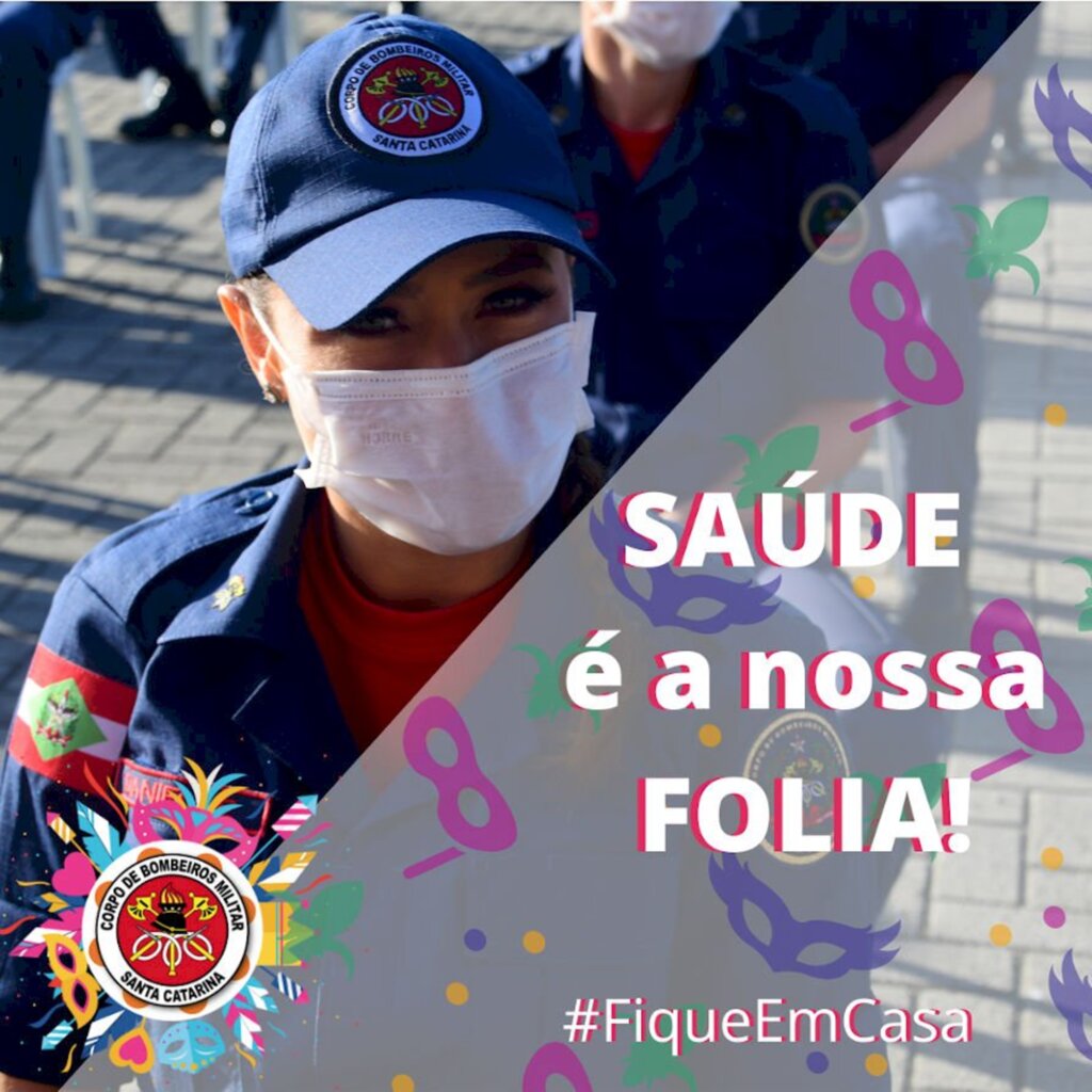 Bombeiros Militares lançam campanha para evitar propagação de Covid-19 no carnaval