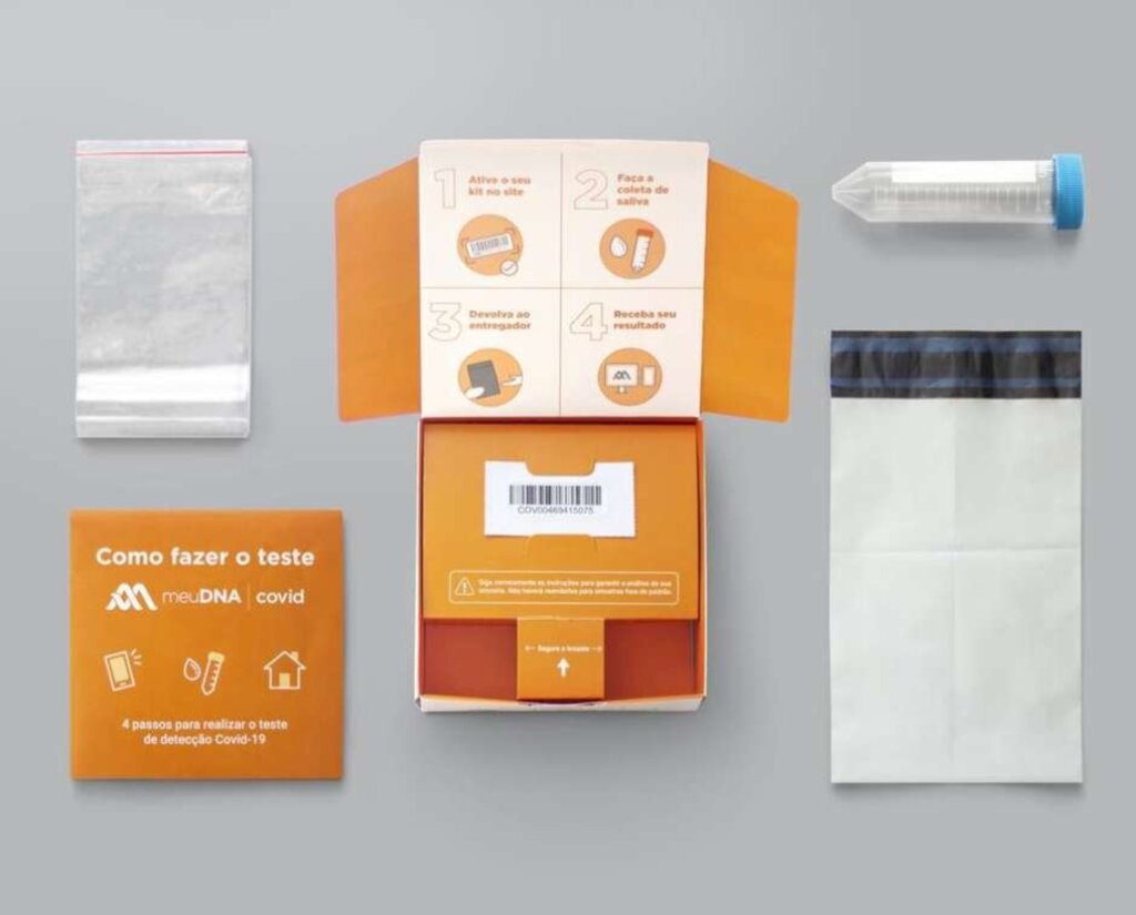Jane Choi/Divulgação - Fruto de uma parceria do laboratório Mendelics com o Hospital Sírio-Libanês, o teste contém uma amostra colhida pela própria pessoa por meio de um kit
