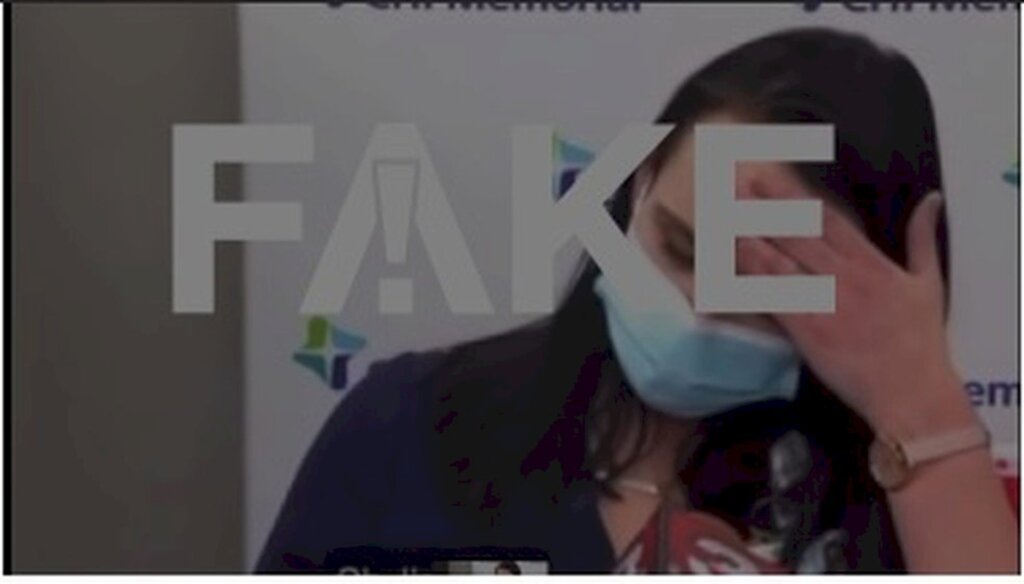 Reprodução - É #FAKE que enfermeira morreu no Tennessee após tomar vacina contra Covid-19 e desmaiar em público