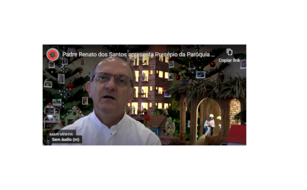 Padre Renato apresenta Presépio da Paróquia Santo Antônio - Assista o vídeo