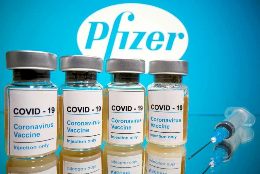 Foto: Reuters - Foto de ilustração de vacina da Pfizer